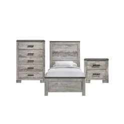 3pc Adam Panel Bedroom Set Gray - Picket House Furnishings -Nexera Furniture Store GUEST 9c16135f 4e84 41bf 96c7 063b34a10e6b