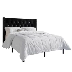 ChaletPosh Velvet Upholstered Bed With 2 Nightstands 13 ChaletPosh Velvet Upholstered Bed With 2 Nightstands -Nexera Furniture Store GUEST 9ce9a74c aaae 4129 8e77 90d981f15665