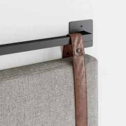 Full/Queen Harlow Kids' Headboard Vintage Brown - Nathan James: Wall Mounted MDF Upholstered Frame -Nexera Furniture Store GUEST 9d8cc980 3184 4f12 a50f d10186ad52c1