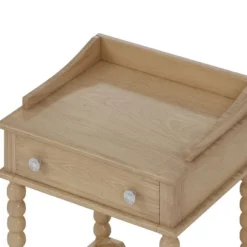 Kumasinova Wooden Nightstand With Open Shelf,Side Table With Turned Legs,Night Stand With Drawers,Bedside Table With Metal Handle For Bedroom -Nexera Furniture Store GUEST 9f05d29e 11ab 4e3d b4fd 285ff67c7b86