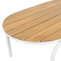 VASIP Set Of 3 Outdoor Chaise Lounge Set - Pool Lounge Chairs With Acacia Side Table For Patio, Lawn, Deck And Beach (Beige White) 19 VASIP Set Of 3 Outdoor Chaise Lounge Set - Pool Lounge Chairs With Acacia Side Table For Patio, Lawn, Deck And Beach (Beige White) -Nexera Furniture Store GUEST 9fe691a7 1e18 4184 bd3d 5354433132c7