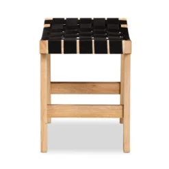 Nahla Rustic Wood Accent Bench Black/Oak Brown - Baxton Studio -Nexera Furniture Store GUEST 9fea177b b683 432c a142 92096bcb7619