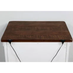 3pc Willow Rustic Bedroom Set With 2 Nightstands Distressed White/Walnut - HOMES: Inside + Out -Nexera Furniture Store GUEST a129e391 190c 4f76 9ada 05eb3315731b