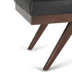 48" Nadine Mid Century Ottoman Bench Faux Air Leather - Wyndenhall -Nexera Furniture Store GUEST a3b4bbe9 c40c 45dd bc3c 248fa780bdd0