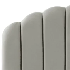 King Emma Channel Seamed Shell Headboard In Faux Silk Silver - Skyline Furniture -Nexera Furniture Store GUEST a4d9bee0 bef2 4d47 8c09 fa8a32ce974b