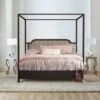 Melanie Wood And Metal Canopy Bed Oiled Bronze - Hillsdale Furniture -Nexera Furniture Store GUEST a5610ea9 eff6 486e 9111 184896c3d8b2