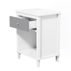 Grungis Wooden Nightstands With One Drawer One Shelf,Night Stand With Silver Handle For Bedroom,Living Room 11 Grungis Wooden Nightstands With One Drawer One Shelf,Night Stand With Silver Handle For Bedroom,Living Room -Nexera Furniture Store GUEST a671a061 a505 46bf 82f3 f4c407c33a37