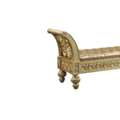 66" Seville PU Bench Gold Finish - Acme Furniture -Nexera Furniture Store GUEST a686fb71 f25c 4565 a18b 8f5429d3dcc2