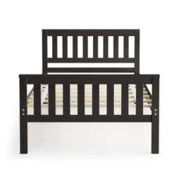 Costway Twin Wood Platform Bed With Headboard And Footboard Mattress Foundation -Nexera Furniture Store GUEST a86d364b 6218 47db 9285 3034305508bc