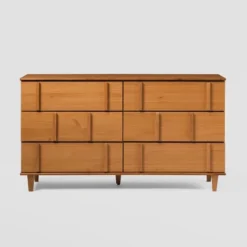 Modern Vertical Accent Solid Wood 6 Drawer Double Dresser - Saracina Home 41 Modern Vertical Accent Solid Wood 6 Drawer Double Dresser - Saracina Home -Nexera Furniture Store GUEST a9a10edd 8873 4c3b abef 421345c78f2d