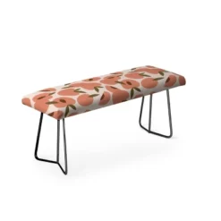 Alisa Galitsyna Peach Harvest Bench Orange/Black - Deny Designs -Nexera Furniture Store GUEST a9f35ac3 56f4 4900 acaa 3d0ff47bdd88