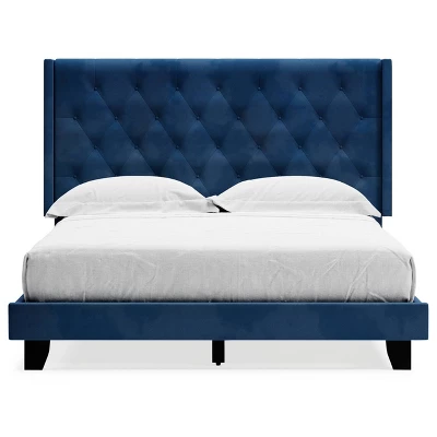 Queen Vintasso Upholstered Bed Blue - Signature Design By Ashley 5 Queen Vintasso Upholstered Bed Blue - Signature Design By Ashley - Image 3