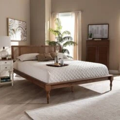 Romy Wood Platform Bed Ash Walnut - Baxton Studio 15 Romy Wood Platform Bed Ash Walnut - Baxton Studio -Nexera Furniture Store GUEST aad98de2 13d8 4ced b4bd f065d34ff8b1