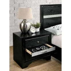 2pc Queen Whether By Bed With Nightstand Black - MiBasics -Nexera Furniture Store GUEST ad5e93c1 cc8d 411c 9a2e 079ea0ecafc9