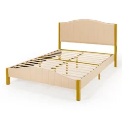 Costway FullQueen Size Upholstered Bed Frame Mattress Foundation Platform Quilted Headboard -Nexera Furniture Store GUEST ad6eed45 3fc0 4ac0 8a6a 04c1651e6650