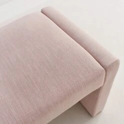 Kaia 47" Contemporary Farmhouse Linen Fabric Waterfall Upholstered Bench-The Pop Maison -Nexera Furniture Store GUEST ae841cd4 abd2 4326 bf60 b920758fed70