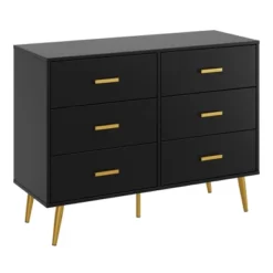 Garvee Modern Wooden Dresser With Gold Handles, White 6 Drawer Dresser With Storage Space, Chest Dresser With Deep Drawers For Bedroom -Nexera Furniture Store GUEST aea6d282 e855 4535 bb6d cf864f2b9c06