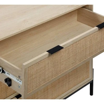 Nathan James Andrew Rattan Bedroom Set Light Oak 5 Nathan James Andrew Rattan Bedroom Set Light Oak - Image 3