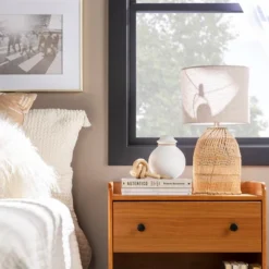 Katie Transitional Tray Top 1 Drawer Solid Wood Nightstand Caramel - Saracina Home -Nexera Furniture Store GUEST b2940e0d 9124 47ad a5b5 dc66acd3b836