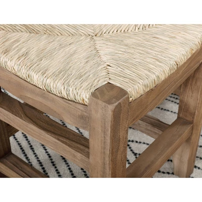 40" Davenport Wood Bench Light Amber - Alaterre Furniture 4 40" Davenport Wood Bench Light Amber - Alaterre Furniture - Image 2