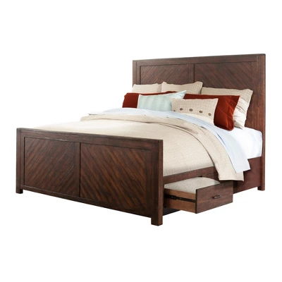 3pc Queen Dex Platform Storage Bedroom Set Walnut Brown - Picket House Furnishings 5 3pc Queen Dex Platform Storage Bedroom Set Walnut Brown - Picket House Furnishings - Image 3