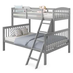 Costway Twin Over Full Bunk Bed Rubber Wood Convertible With Ladder Guardrail 22 Costway Twin Over Full Bunk Bed Rubber Wood Convertible With Ladder Guardrail -Nexera Furniture Store GUEST b70d9732 5278 4c53 82ed 1de05556a199