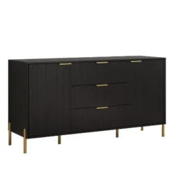 Festivo 5pc Modern Elegance Bedremm Chest And 2 Dressers And 3 Drawer Nightstands Set Black -Nexera Furniture Store GUEST b85825b7 b662 4a3d 8380 9ef98054d09e