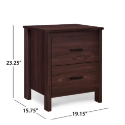 3pc Olimont Contemporary Dresser And Nightstand Set Walnut - Christopher Knight Home -Nexera Furniture Store GUEST bb0e23a6 1e36 4a3f a176 81e1c6fe7f3b