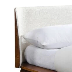 HOMES: Inside + Out 3pc King Riverstone Mid-Century Boucle Platform Bedroom Set With 2 Nightstands Walnut -Nexera Furniture Store GUEST bca2caf0 b06b 47e7 b3bd 4c4ddd0436e0