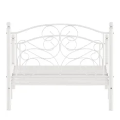 Twin Metal Platform Bed White - Inspire Q -Nexera Furniture Store GUEST bcf1b3ad 674f 45e0 946e 25ba514a298c