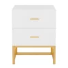 Resenkos 2-Drawer Nightstand, Large White Gold Bed Side Table, Modern Wide End Table Table For Living Room, Wood Metal Tall Night Stands 1 Resenkos 2-Drawer Nightstand, Large White Gold Bed Side Table, Modern Wide End Table Table For Living Room, Wood Metal Tall Night Stands -Nexera Furniture Store GUEST bd6da581 55b4 4d0f 9b70 6cc75b1ab39c