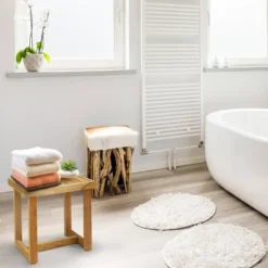 18"H Solid White Oak Mini Bench - Flora Home -Nexera Furniture Store GUEST be6429a7 5d5b 48ed 9c72 0cdf3f011d6d