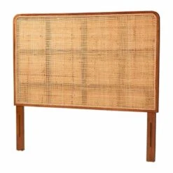 Bali & Pari Queen Size Caspia Rattan And Mahogany Wood Headboard Light Honey/Red Teak -Nexera Furniture Store GUEST bfa232eb b7ac 4ce5 ad7a cca13e3cc7f3