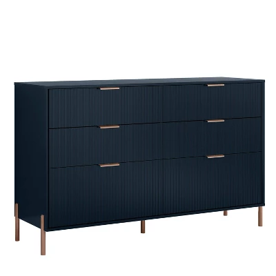 Festivo 4pc Modern Elegance Bedroom Chest And 6 Drawer Dresser And 3 Drawer Nightstands Set 9 Festivo 4pc Modern Elegance Bedroom Chest And 6 Drawer Dresser And 3 Drawer Nightstands Set - Image 7