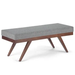 48" Nadine Mid Century Ottoman Bench Faux Air Leather - Wyndenhall -Nexera Furniture Store GUEST c09902cf 8a5f 4f94 b6df e139fe0811cc