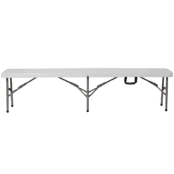 Flash Furniture 11''W X 72"L Bi-Fold Granite White Folding Bench With Carrying Handle -Nexera Furniture Store GUEST c0edc824 eafb 485b ac44 82529908a951