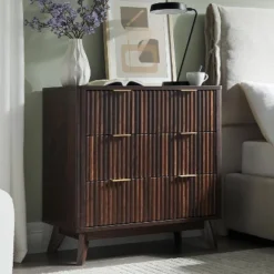 32" Tall Fluted Nightstand, Modern Side Table With Faux Marble Top, 3 Drawers End Table W/Storage, Bedside Table For Bedroom, Living Room 14 32" Tall Fluted Nightstand, Modern Side Table With Faux Marble Top, 3 Drawers End Table W/Storage, Bedside Table For Bedroom, Living Room -Nexera Furniture Store GUEST c1349b56 92a8 402f 8056 6cb83ca75958