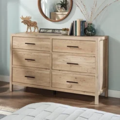Pacific View 6 Drawer Dresser Prime Oak - Sauder