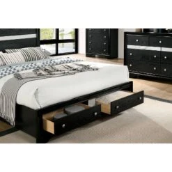 2pc Queen Whether By Bed With Nightstand Black - MiBasics -Nexera Furniture Store GUEST c3e3debb ee0b 4c6a ad4d d2f4becdcf3c