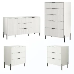 Festivo 4pc Modern Elegance Bedremm Chest And Dresser And 3 Drawer Nightstands Set 33 Festivo 4pc Modern Elegance Bedremm Chest And Dresser And 3 Drawer Nightstands Set -Nexera Furniture Store GUEST c6cfcf6e 73c9 4ab5 a941 f4c95931024f