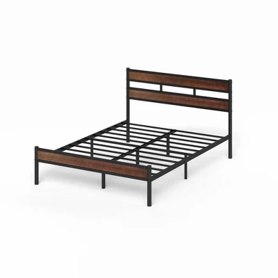 Roman Bamboo And Metal Platform Bed Frame Brown - Zinus 10 Roman Bamboo And Metal Platform Bed Frame Brown - Zinus - Image 8