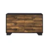 Eos Dresser Walnut/Black Finish - Acme Furniture