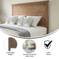 Merrick Lane Herring Bone Wooden Adjustable Headboard Only -Nexera Furniture Store GUEST c9daf136 67f1 46c1 a398 ac603f691d23
