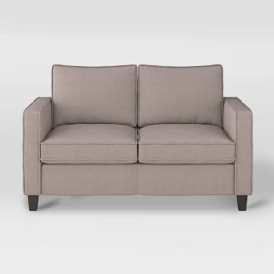 2pc Georgia Fabric Loveseat And Accent Chair Set Taupe - CorLiving 5 2pc Georgia Fabric Loveseat And Accent Chair Set Taupe - CorLiving - Image 3