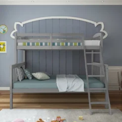 Costway Twin Over Full Bunk Bed Rubber Wood Convertible With Ladder Guardrail 17 Costway Twin Over Full Bunk Bed Rubber Wood Convertible With Ladder Guardrail -Nexera Furniture Store GUEST ca8e1f27 f7cd 4be0 8aaf 6d2a4042e1aa