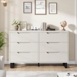 6 Dresser For Bedroom, 47.2" Wide Dresser, Freestanding Vertical Drawer Cabinet With Storage, Wooden Closet Storage Chest For Living Room, Hallway -Nexera Furniture Store GUEST cb7f27af 7728 46ec a9e7 cf68a45d9dcd