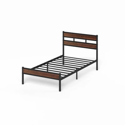 Roman Bamboo And Metal Platform Bed Frame Brown - Zinus 7 Roman Bamboo And Metal Platform Bed Frame Brown - Zinus - Image 5