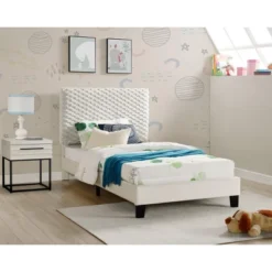 Roundhill Furniture Findlay Bedroom Set, Plush 3D Upholstered Bed With Nightstand, 2-Piece 35 Roundhill Furniture Findlay Bedroom Set, Plush 3D Upholstered Bed With Nightstand, 2-Piece -Nexera Furniture Store GUEST cdcd4390 d2a1 4d79 836a 8d75a00496f5