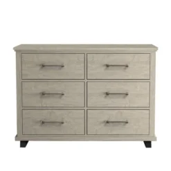 Festivo 3pc Contemporary 6 Drawer Dresser And 3 Drawer Nightstand Set Beige: MDF, Metal Handles, Anti-Tip Safety -Nexera Furniture Store GUEST cde31d54 6098 4936 9748 b4ae1c839f88