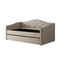 Fairfield Tufted Fabric Day Bed With Trundle - CorLiving -Nexera Furniture Store GUEST ce5fc11e c9a3 4ad8 9510 7821cb907008